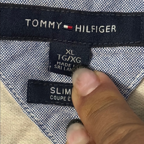 Tommy Hilfiger Men's CREAM Polo Shirt slim fit, XL - Picture 3 of 7